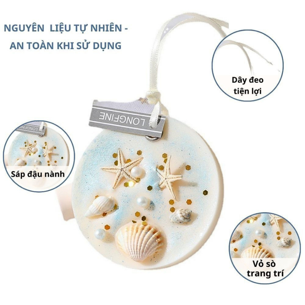 Sáp Thơm Khử Mùi Varomas Hình Tròn Trang Trí Vỏ Ốc Dùng Treo Tủ Quần Áo Khử Mùi Không Khí Thơm Phòng ST29