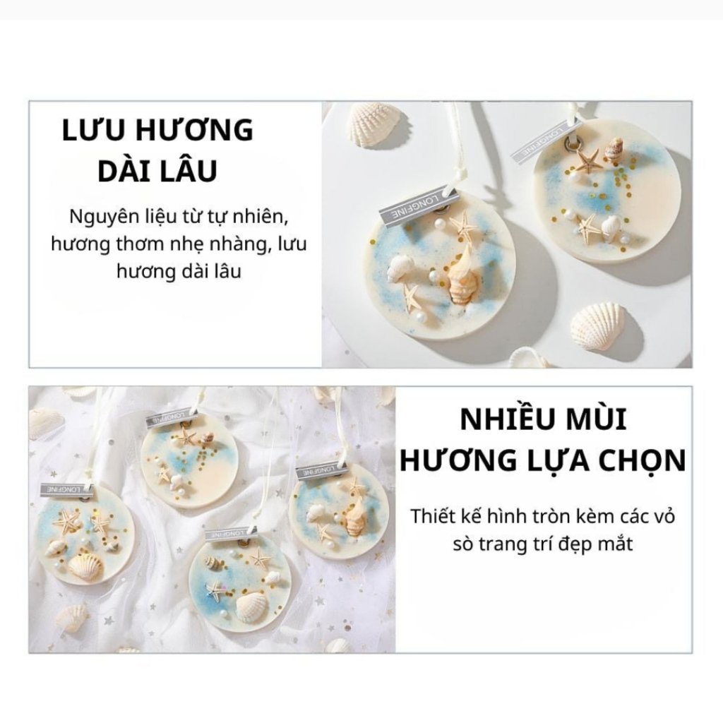Sáp Thơm Khử Mùi Varomas Hình Tròn Trang Trí Vỏ Ốc Dùng Treo Tủ Quần Áo Khử Mùi Không Khí Thơm Phòng ST29