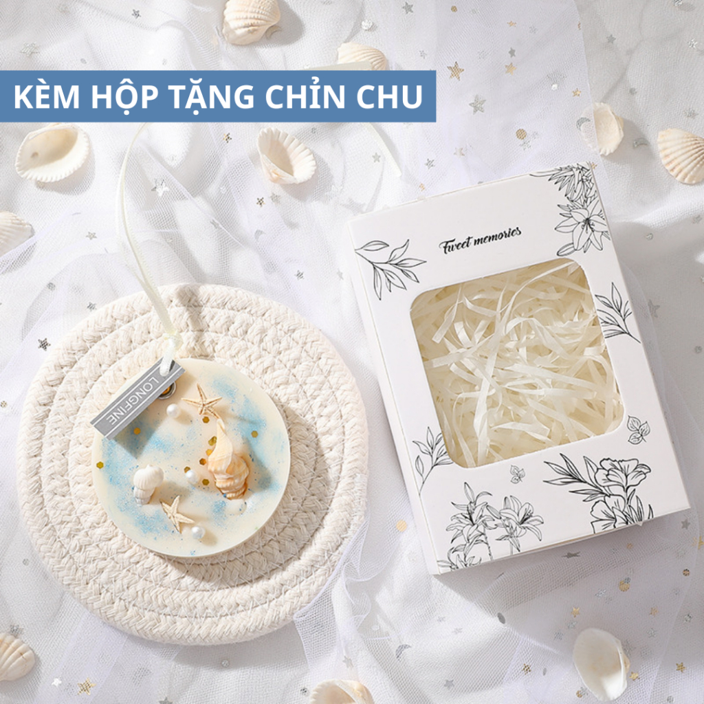 Sáp Thơm Khử Mùi Varomas Hình Tròn Trang Trí Vỏ Ốc Dùng Treo Tủ Quần Áo Khử Mùi Không Khí Thơm Phòng ST29