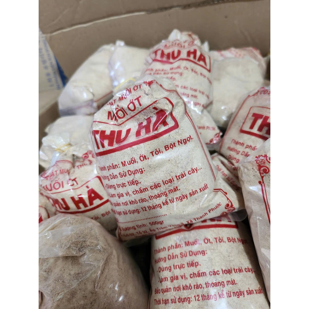 Muối Ớt Nhuyễn Hiệu Thu Hà 500gram. Chay mặn điều dùng được.