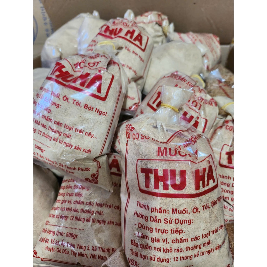 Muối Ớt Nhuyễn Hiệu Thu Hà 500gram. Chay mặn điều dùng được.
