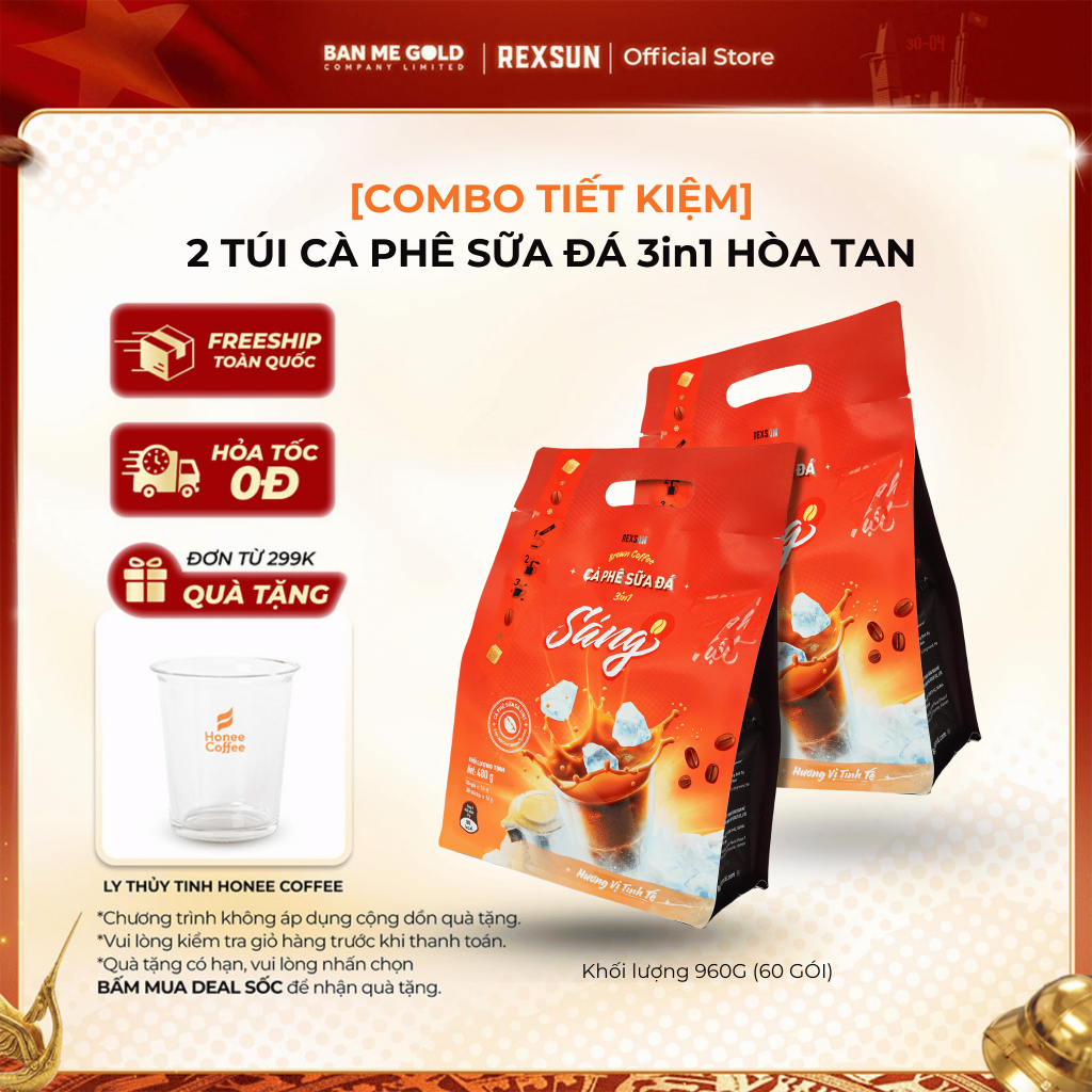 [COMBO TIẾT KIỆM] 2 Túi Cà Phê Sữa Đá Hòa Tan Truyền Thống - Cafe Sữa ...