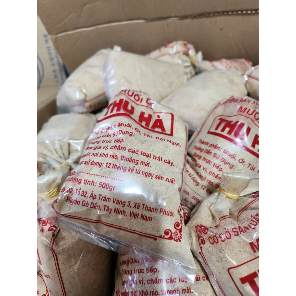 Muối Ớt Nhuyễn Hiệu Thu Hà 500gram. Chay mặn điều dùng được.