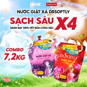 Nước giăt xả Drsoftly 5in1 SẠCH SÂU X4, BẢO VỆ VẢI, Lưu hương ĐẾN 72H