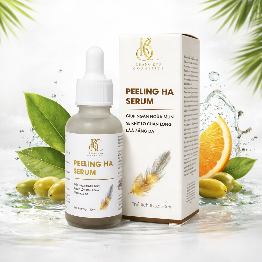 [ TẶNG SỮA RỬA MẶT BỌT KHI MUA COMBO ] Combo Peeling Ha Serum + Serum Meso ( Căng bóng, Trẻ hoá, Thu nhỏ lỗ chân lông )