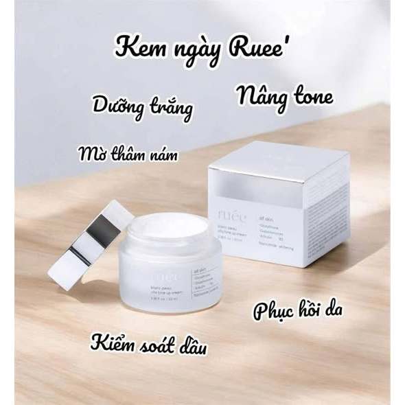 ( Hàng công ty đủ tem )Bộ Kem Ngày Nâng Tông Và Serum Dưỡng Trắng Da RUÉE 50ml-Thylee