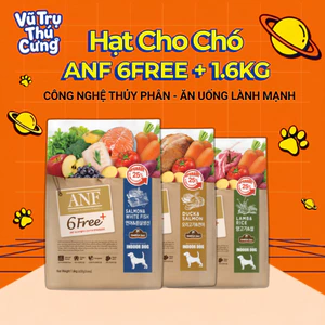 Thức Ăn Hạt Cho Chó ANF 6Free Hàn Quốc Nhiều Thịt & Rau Củ 1.6Kg