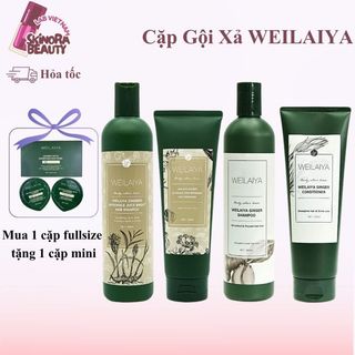 Gội Xả Weilaiya Làm Mượt Tóc Cặp Gội Xả Gừng Weilaiya Hà Thủ Ô Weilaiya Ngăn Gãy Rụng Tóc - Skinora Beauty