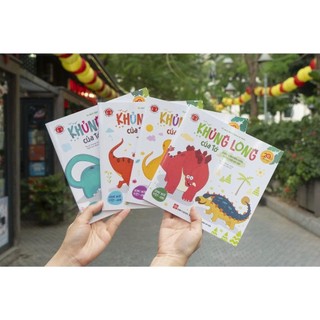 Sách - Khủng long của tớ - Combo 4 tập (Song ngữ Việt-Anh; Tặng kèm audio đọc sách bằng tiếng Anh)