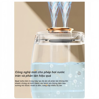 [Đời mới nhất] Máy phun sương tạo ẩm chính hãng  màng lọc ion phun sương nano cấp ẩm dưỡng da