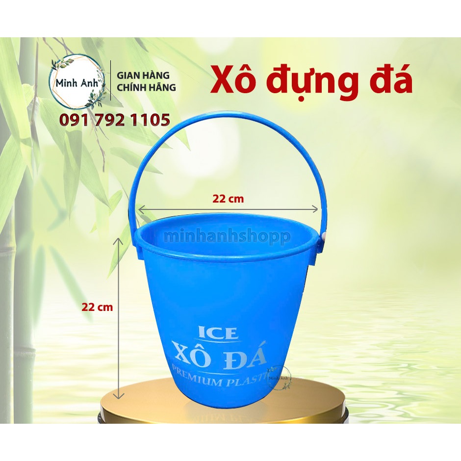 [ Hỏa tốc ] Xô đá lớn - không nắp - 22cmx22 cm