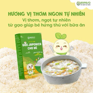 Gạo Japonica cho bé Ăn Dặm Anpaso 1kg - Giống gạo Nhật Bản chứa nhiều vitamin và khoáng chất
