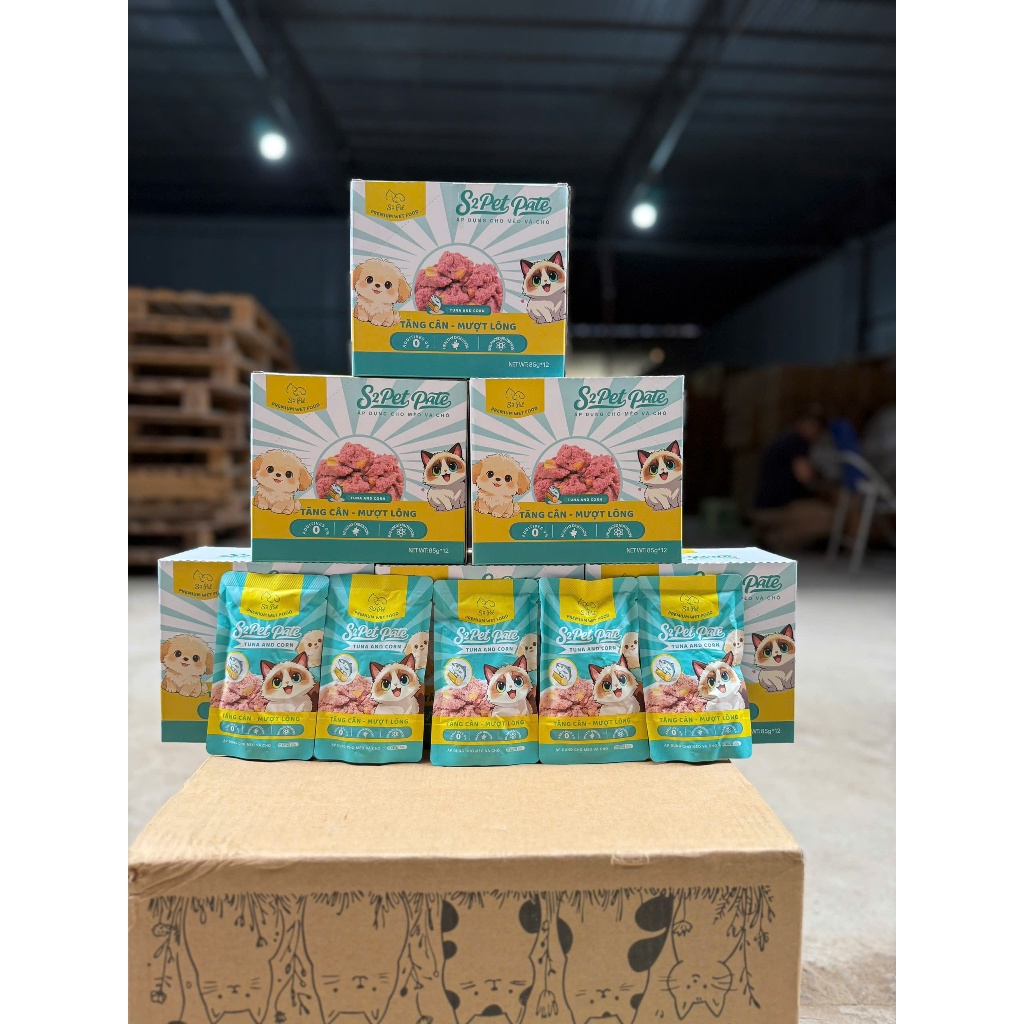 Pate S2PET dành cho chó và mèo 85g bổ sung nước tự nhiên, kết cấu mềm mịn, dễ ăn, dễ tiêu hóa