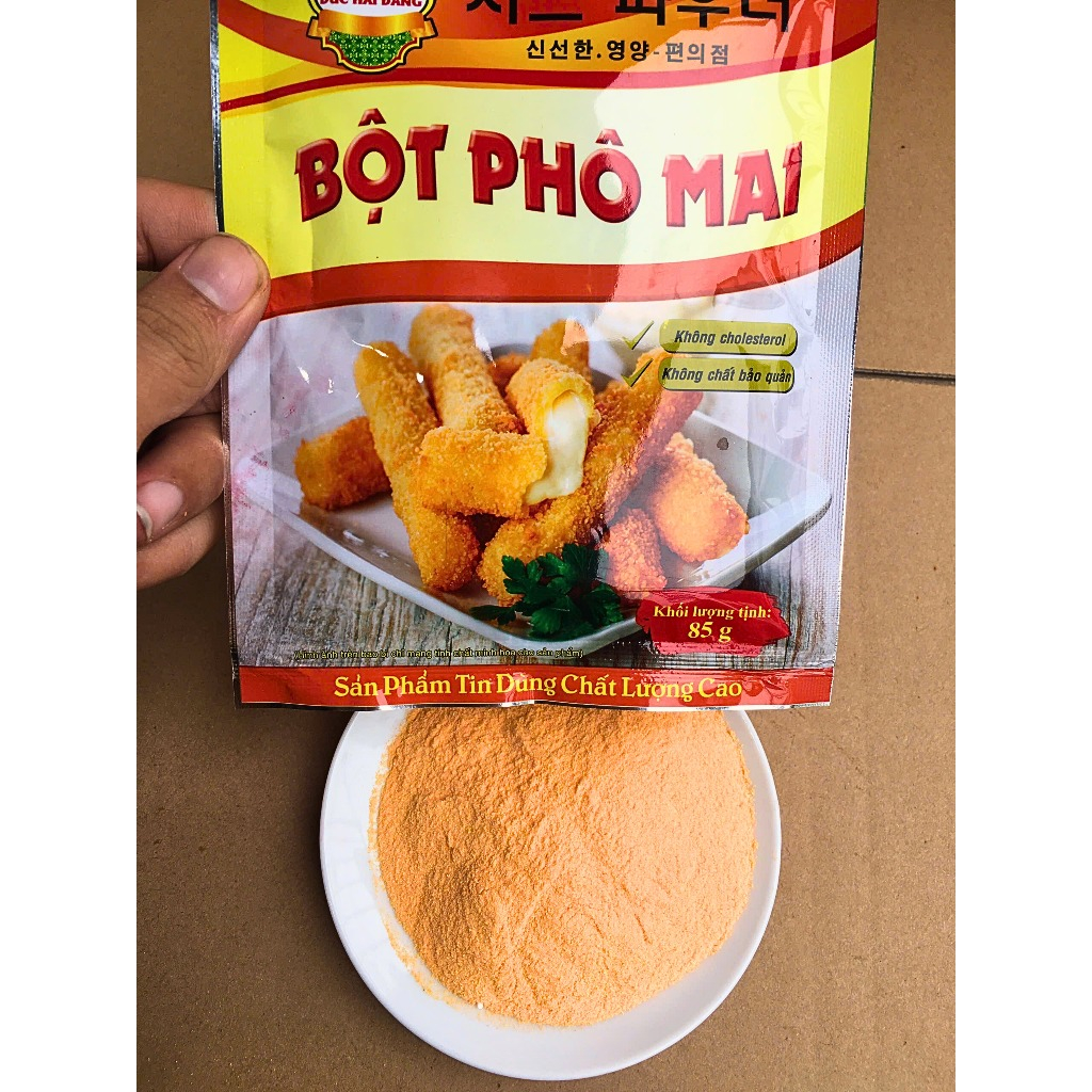 Bột Phô Mai Đức Hải 85g-1kg chuẩn vị Hàn Quốc dùng lắc khoai tây, gà rán - Đức Hải Food