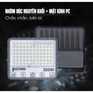 [TẶNG KÈM DÂY 5M] Đèn Pha Chống Chói Năng Lượng Mặt Trời KITAWA DP15.400  Chiếu Sáng Mạnh Mẽ Trang Bị Chống Nước
