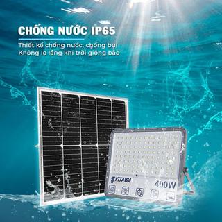 [TẶNG KÈM DÂY 5M] Đèn Pha Chống Chói Năng Lượng Mặt Trời KITAWA DP15.400  Chiếu Sáng Mạnh Mẽ Trang Bị Chống Nước