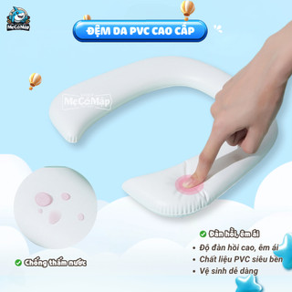 Thang Bô Vệ Sinh Cho Bé 2IN1 Cao Cấp, Bệ Ngồi Bồn Cầu Cho Bé Gấp Gọn Tiện Lợi, Đệm PVC Êm Ái Chắc Chắn An Toàn