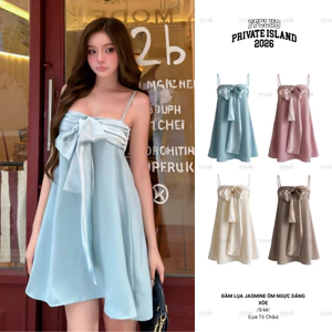 ĐẦM LỤA JASMINE ÔM NGỰC DÁNG XÒE FFCLUB