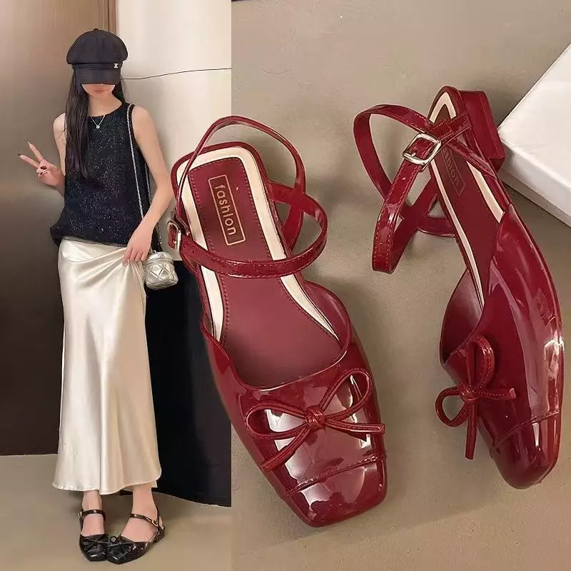 Giày Búp Bê Nữ Khoá Cài Đính Nơ Kire Phối Màu Xinh Xắn Hot Trend 2026 | Tiệm giày Quỳnh Anh | Giày Nữ Êm Chân Đi Học