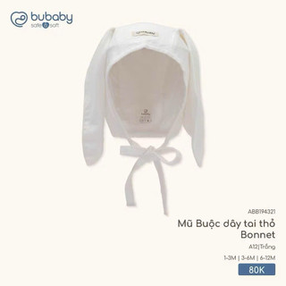 Mũ buộc dây tai thỏ bubaby sale