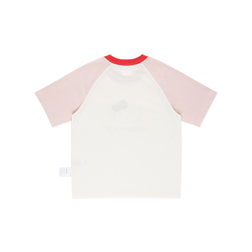 Levents® x Hello Kitty | Áo Thun Regular Icon Raglan Regular Tee/ White 100% Cotton T-shirt | BigBuy360 - bigbuy360.vn
