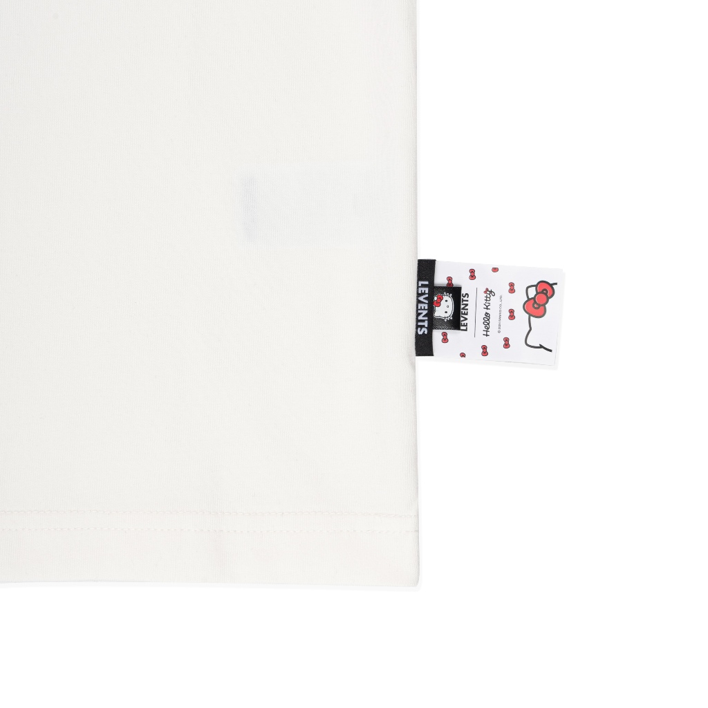 Levents® x Hello Kitty | Áo Thun Regular Icon Raglan Regular Tee/ White 100% Cotton T-shirt | BigBuy360 - bigbuy360.vn