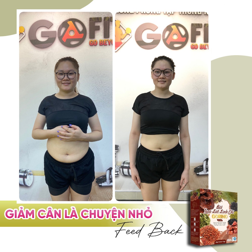 Bột Gạo Lứt Mè Đen Linh Chi Dành Cho Mẹ Bầu Hỗ Trợ Giảm Cân, Giữ Dáng, Đẹp Da, Hộp 15 gói-15gr