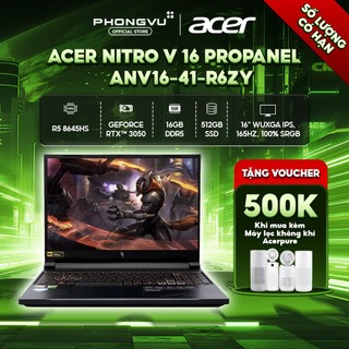 Laptop Gaming Acer Nitro ProPanel ANV16-41-R6ZY (Ryzen 5 8645HS/ GeForce RTX™ 3050/ 16GB/ 512GB/ Windows 11) -BH 24T