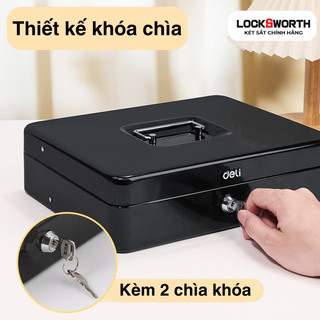 Két Tiền Thu Ngân DelixLocksworth Két Sắt Mini Hộp Tiền, Hộp Lưu Trữ Đựng Trang Sức Bảo Vệ Tài Sản, Hộp Tiền Tiết Kiệm