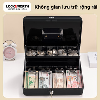Két Tiền Thu Ngân DelixLocksworth Két Sắt Mini Hộp Tiền, Hộp Lưu Trữ Đựng Trang Sức Bảo Vệ Tài Sản, Hộp Tiền Tiết Kiệm