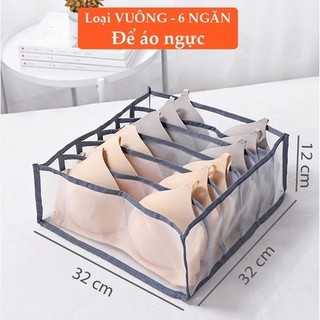Túi lưới chia ngăn đựng quần áo Novahome, đựng đồ lót, khay chia quần áo gấp gọn tiện lợi