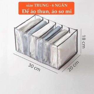 Túi lưới chia ngăn đựng quần áo Novahome, đựng đồ lót, khay chia quần áo gấp gọn tiện lợi
