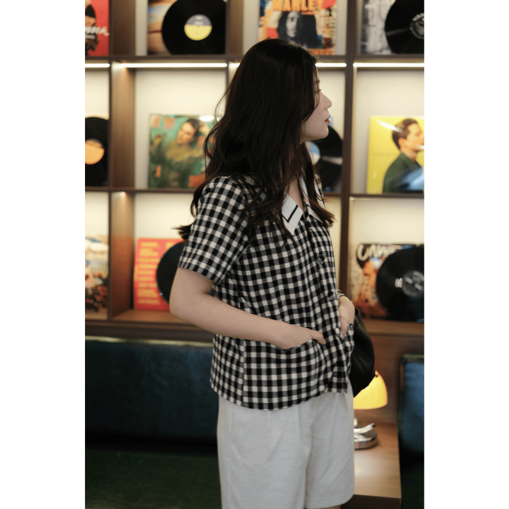 LAEM | Áo Sương Sáo- Áo 2 lớp chất liệu Thô Linen cao câp ít nhăn đứng dáng. Áo Viber Hè.