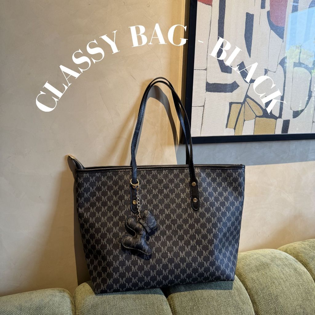[Tặng Kèm Charm] Túi Tote Da Đi Học Đi Làm | Đựng Vừa Laptop | LEBOW