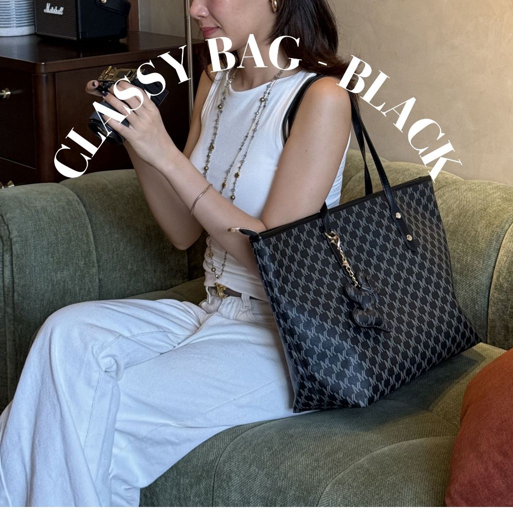 [Tặng Kèm Charm] Túi Tote Da Đi Học Đi Làm | Đựng Vừa Laptop | LEBOW