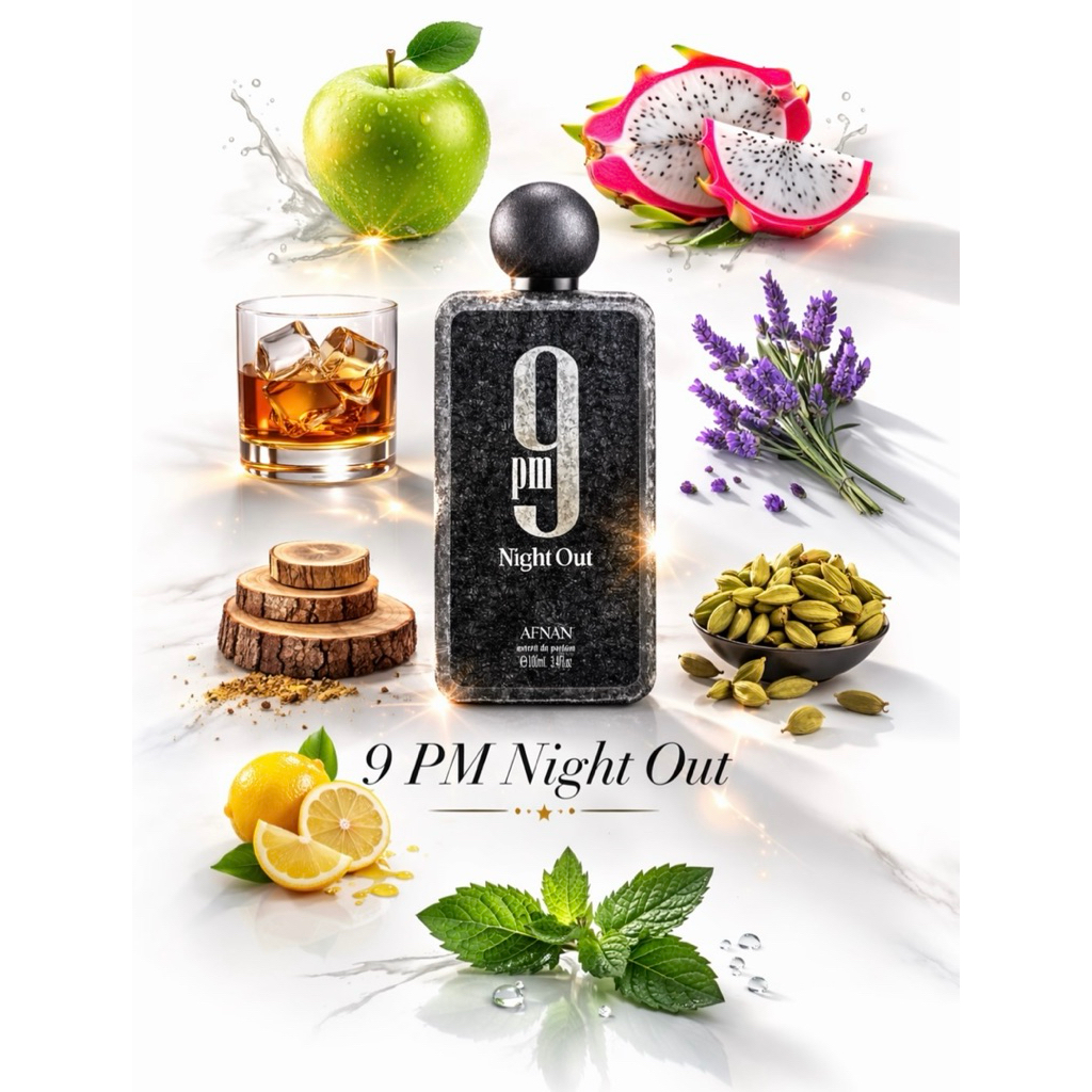 Nước Hoa Afnan 9PM Night Out Extrait De Parfum 100ml