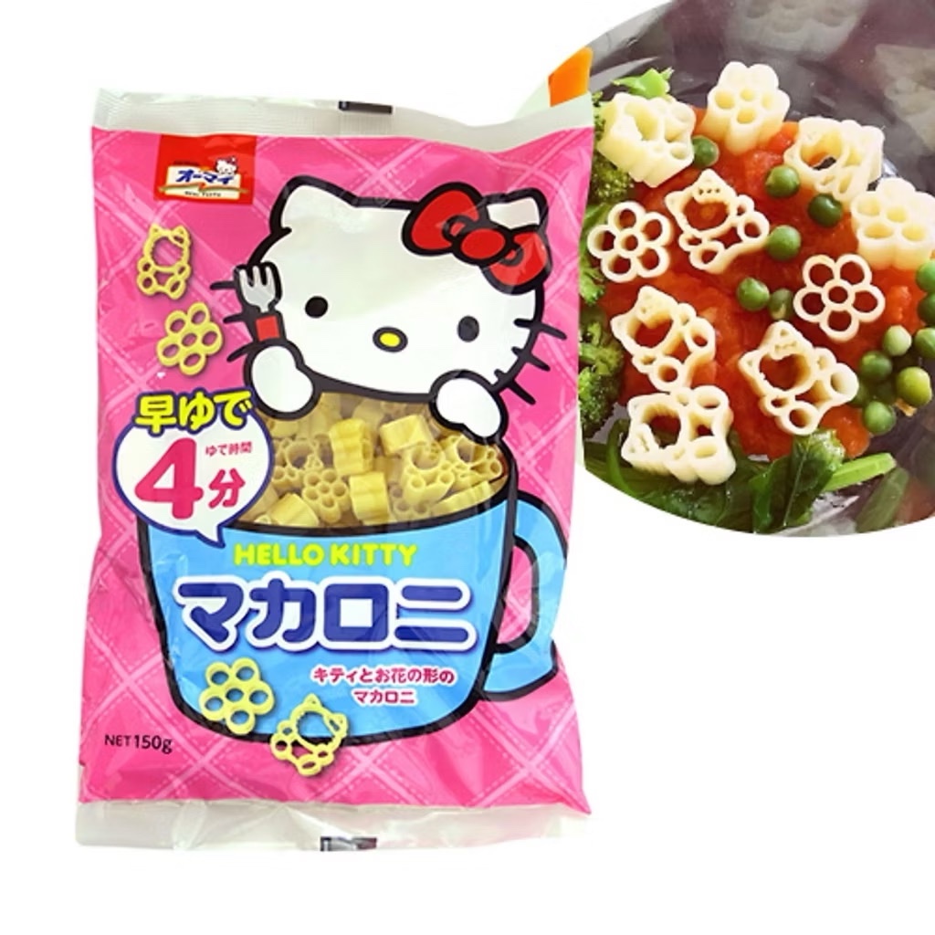 (Date 2029) Nui Hello Kitty Nhật Bản Cho Bé Ăn Dặm Từ 9 Tháng 120g – Nui Trứng Hình Hoa Nội Địa Nhật