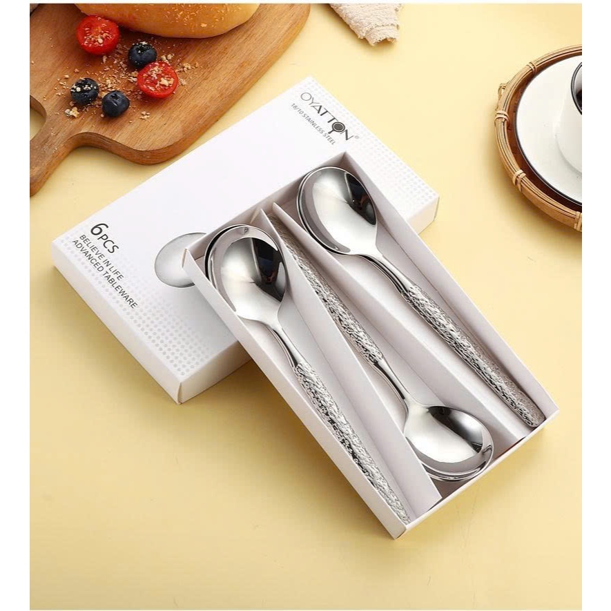 Bộ Thìa Oyatton Inox 18/10 – OYT573, Bộ 6 Thìa Inox 18/10 Sang Trọng
