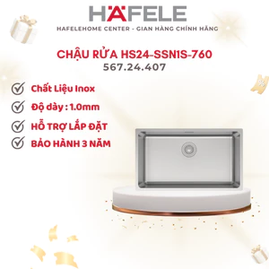 Chậu Rửa Chén Inox Hafele HS24-SSN1S-760 567.24.407