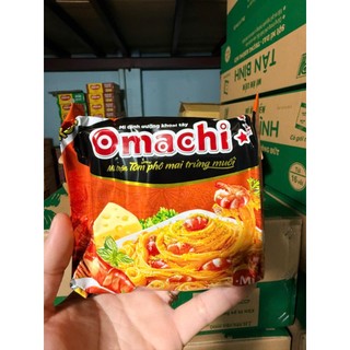 Thùng 30 Gói Mì Trộn Omachi Xốt Tôm Phô Mai Trứng Muối 82gram