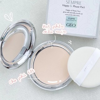 Phấn Phủ Geo Sempre Kiềm Dầu Phấp Phủ Dạng Nén Geo Cố Định Makeup Làm Mịn Da - Skinora Beauty