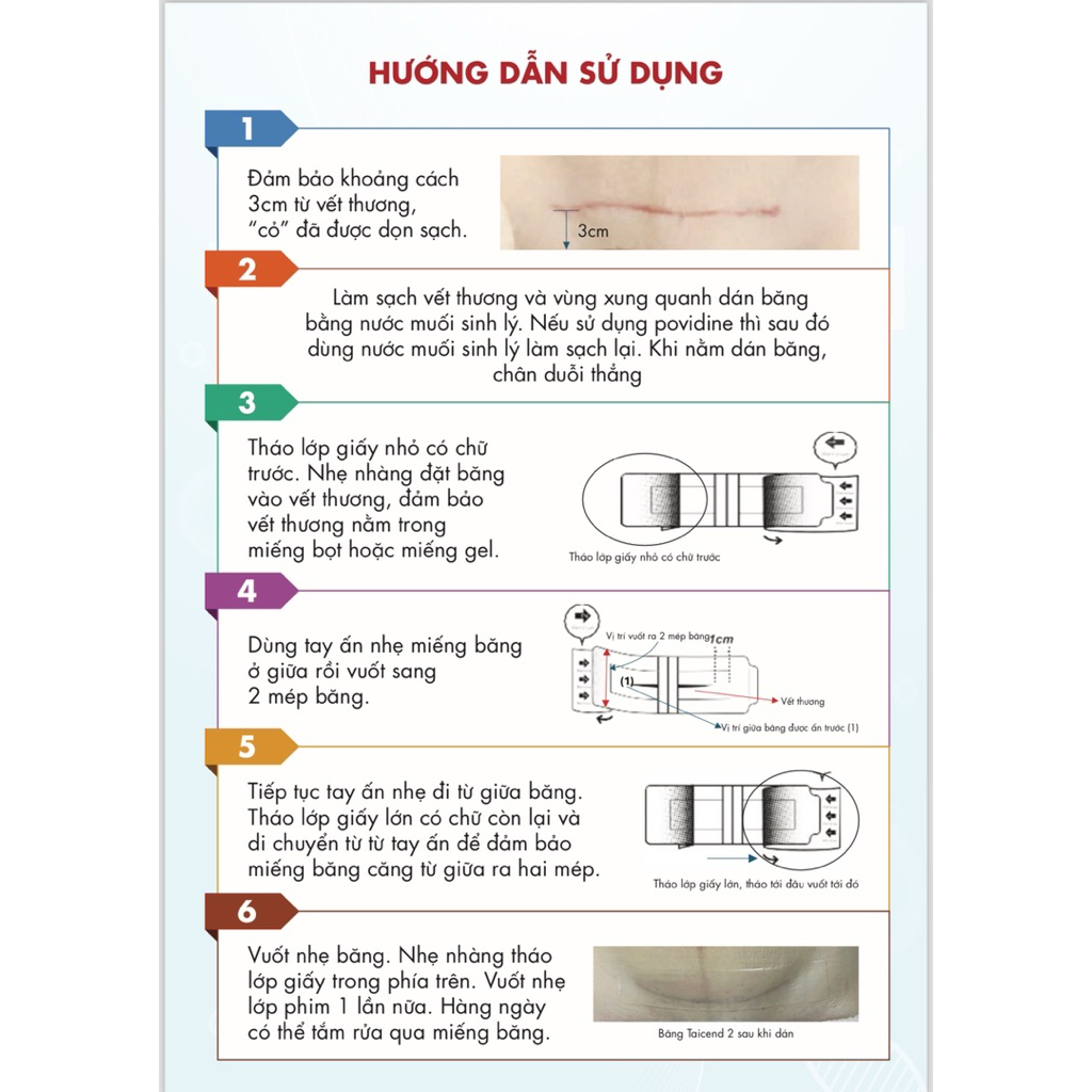 băng hút dịch chống nuớc chống dính vết thương taicend