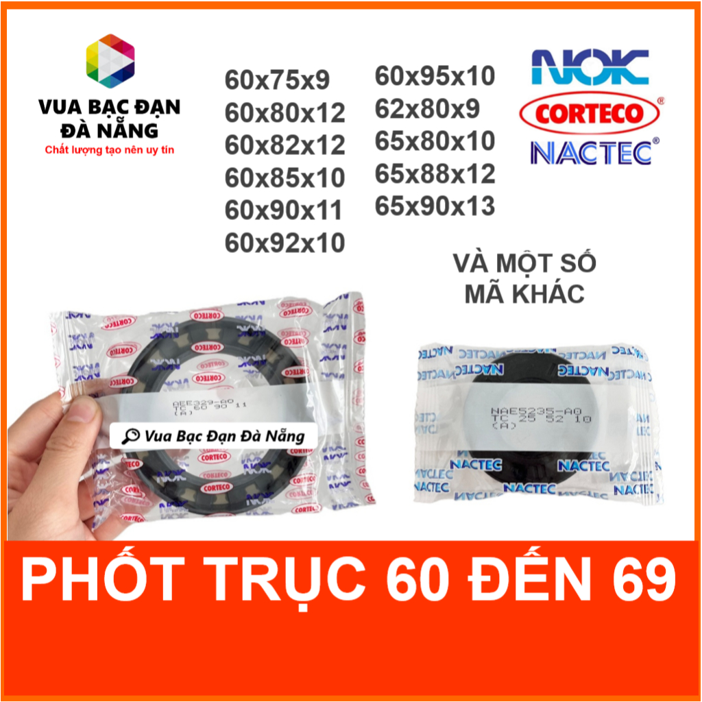 [Phốt] Phớt chặn dầu NOK NACTEC Nhật trục 60-69 đủ size 60x75x9 ...