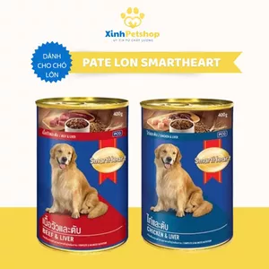 Pate SmartHeart Lon 400g, Bổ Sung Dinh Dưỡng Cho Chó Trưởng Thành