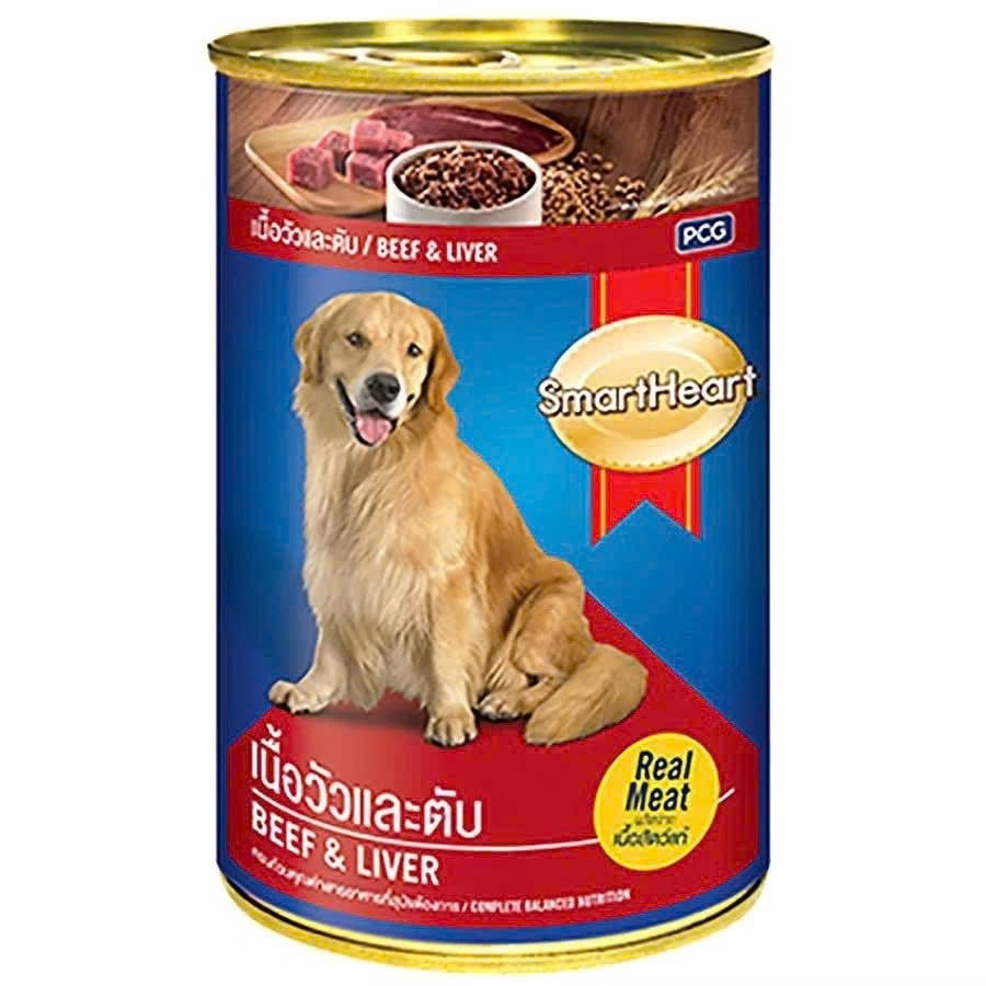 Pate SmartHeart Lon 400g, Bổ Sung Dinh Dưỡng Cho Chó Trưởng Thành