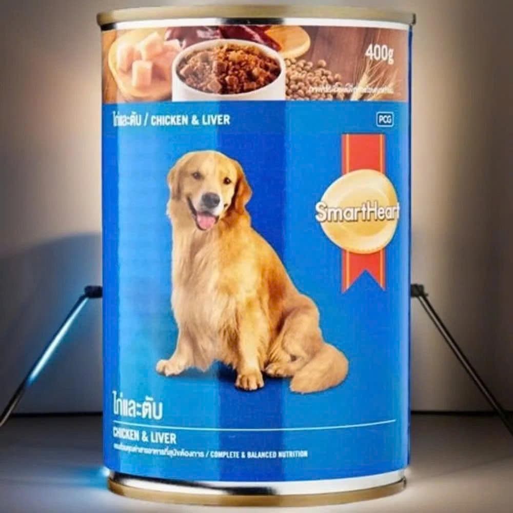 Pate SmartHeart Lon 400g, Bổ Sung Dinh Dưỡng Cho Chó Trưởng Thành
