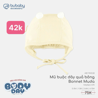 Mũ buộc dậy quả bông bubaby sale
