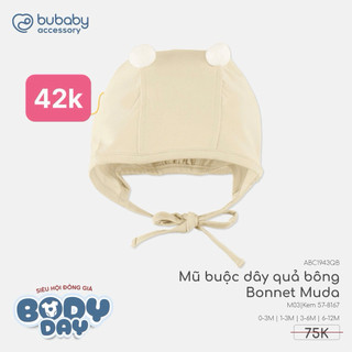 Mũ buộc dậy quả bông bubaby sale