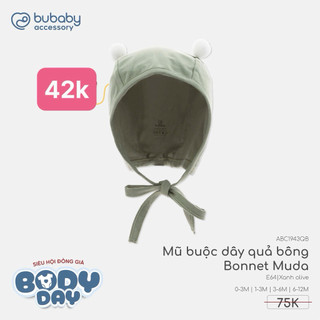 Mũ buộc dậy quả bông bubaby sale