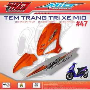 TEM XE MIO SPORT #47 (TEM IN 3 LỚP - SIÊU NÉT - SIÊU ĐẸP - SIÊU CUTE)